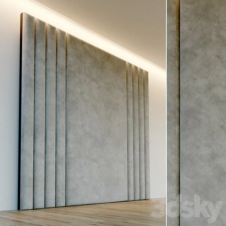 Decorative wall. Soft panel. 71